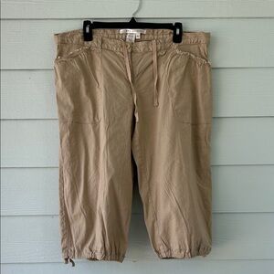 Max Studio Capri Pants in Tan